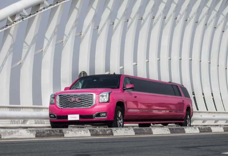 gmc pink limo